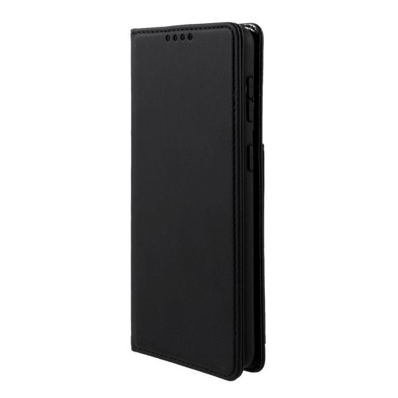 Flip Case Samsung Galaxy S21 Plus 5G Schwarz Inhaber Einer Unterstützungskarte