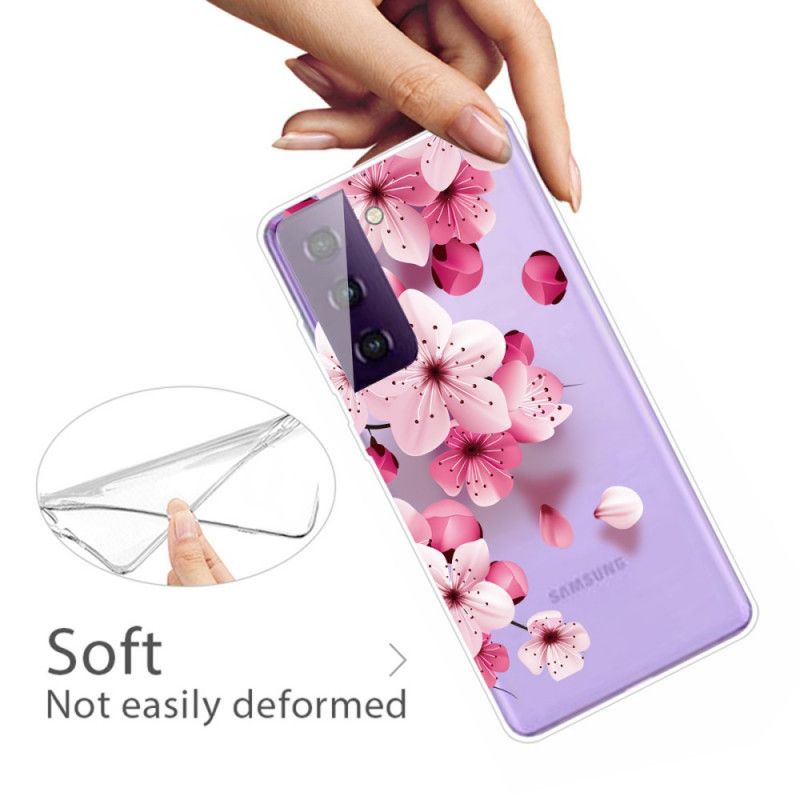 Hülle Für Samsung Galaxy S21 Plus 5G Kleine Rosa Blüten
