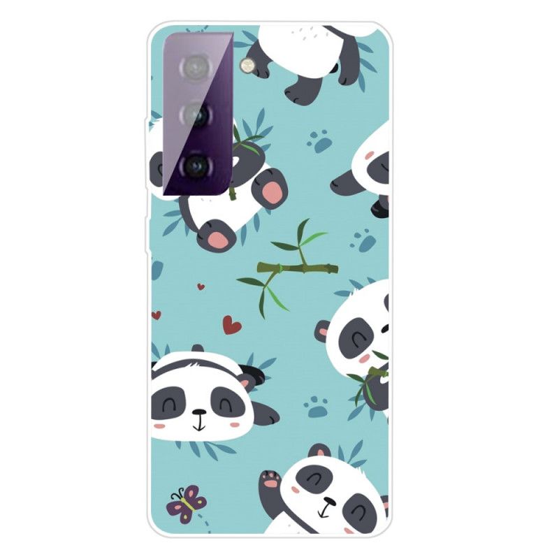 Hülle Für Samsung Galaxy S21 Plus 5G Pandas Lieben Bambus
