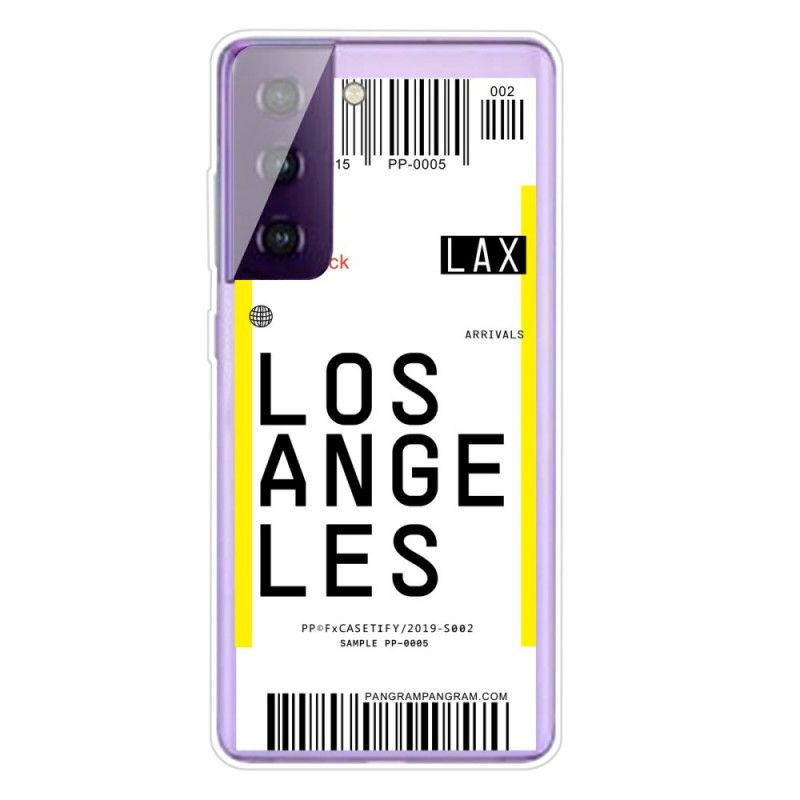 Hülle Samsung Galaxy S21 Plus 5G Bordkarte Nach Los Angeles