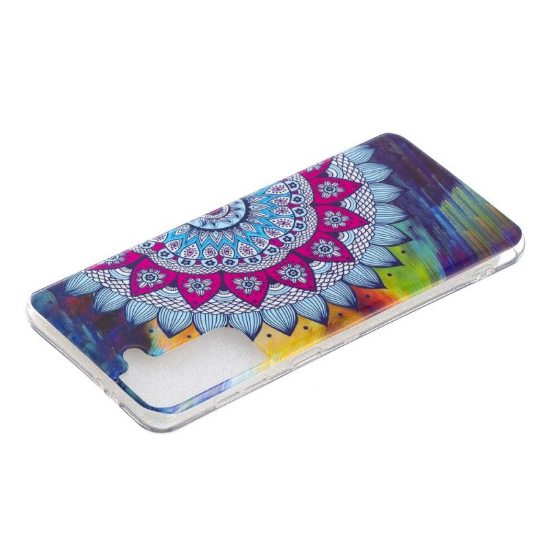 Hülle Samsung Galaxy S21 Plus 5G Fluoreszierendes Farbiges Mandala