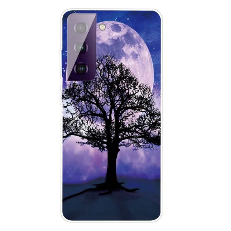 Hülle Samsung Galaxy S21 Plus 5G Handyhülle Baum Und Mond