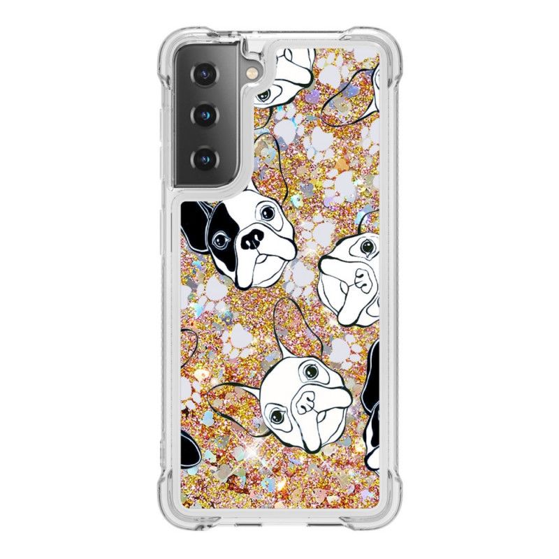 Hülle Samsung Galaxy S21 Plus 5G Handyhülle Herr Hundeglitter