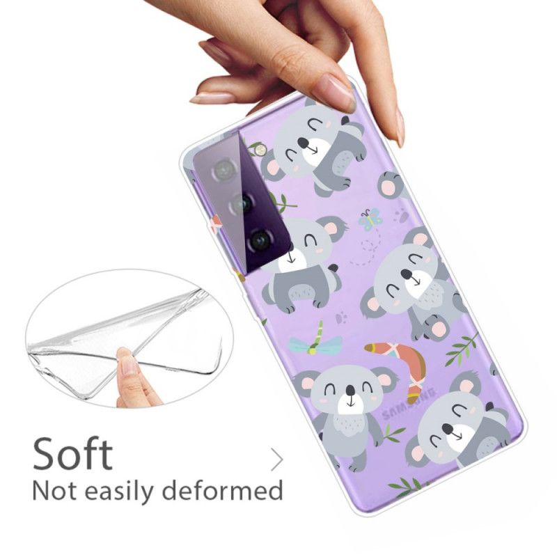 Hülle Samsung Galaxy S21 Plus 5G Handyhülle Süße Koalas