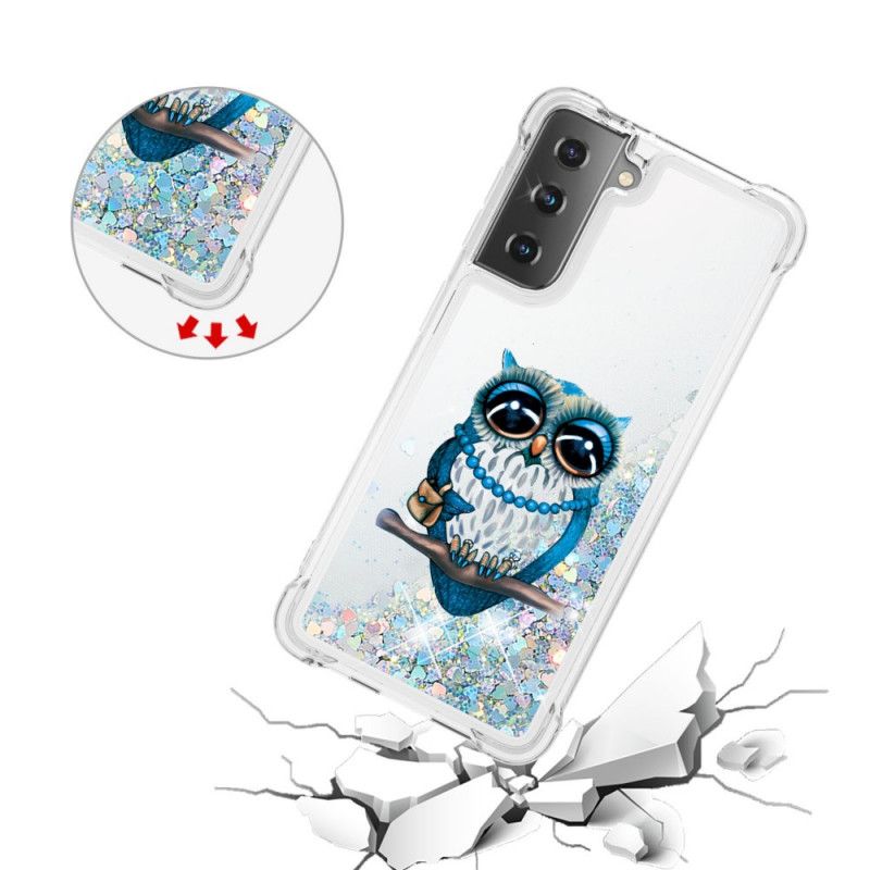 Hülle Samsung Galaxy S21 Plus 5G Miss Owl Glitter