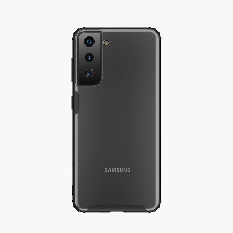 Hülle Samsung Galaxy S21 Plus 5G Schwarz Mattierter Hybrid