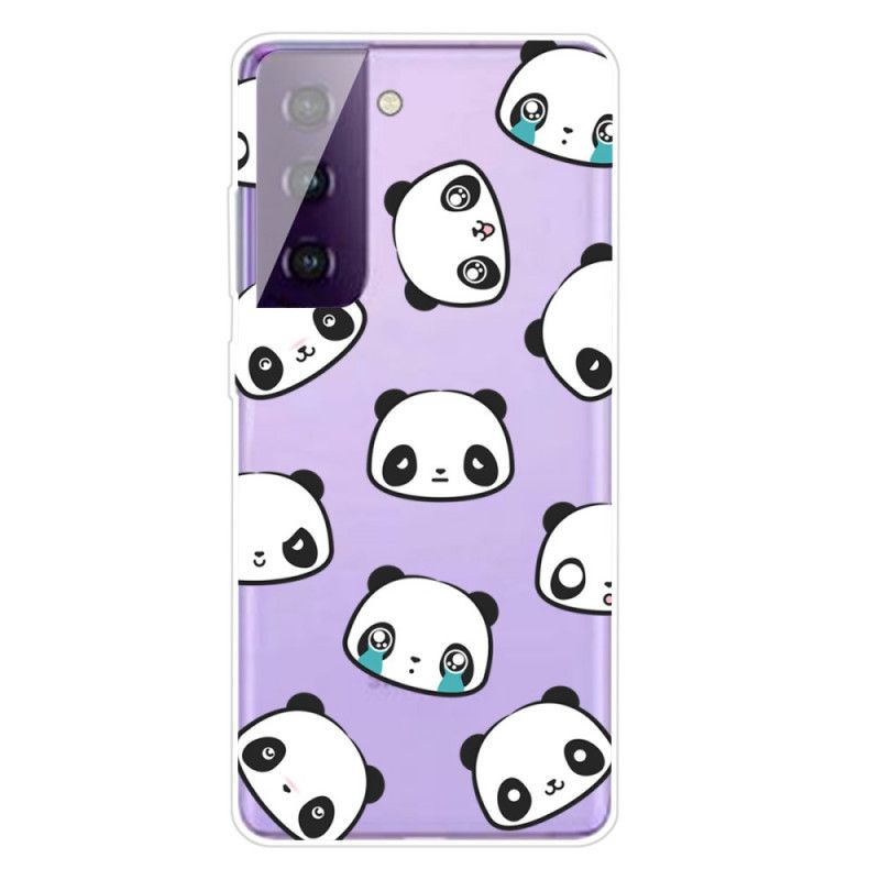 Hülle Samsung Galaxy S21 Plus 5G Transparente Sentimentale Pandas