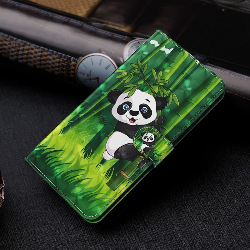 Lederhüllen Für Samsung Galaxy S21 Plus 5G Panda Und Bambus