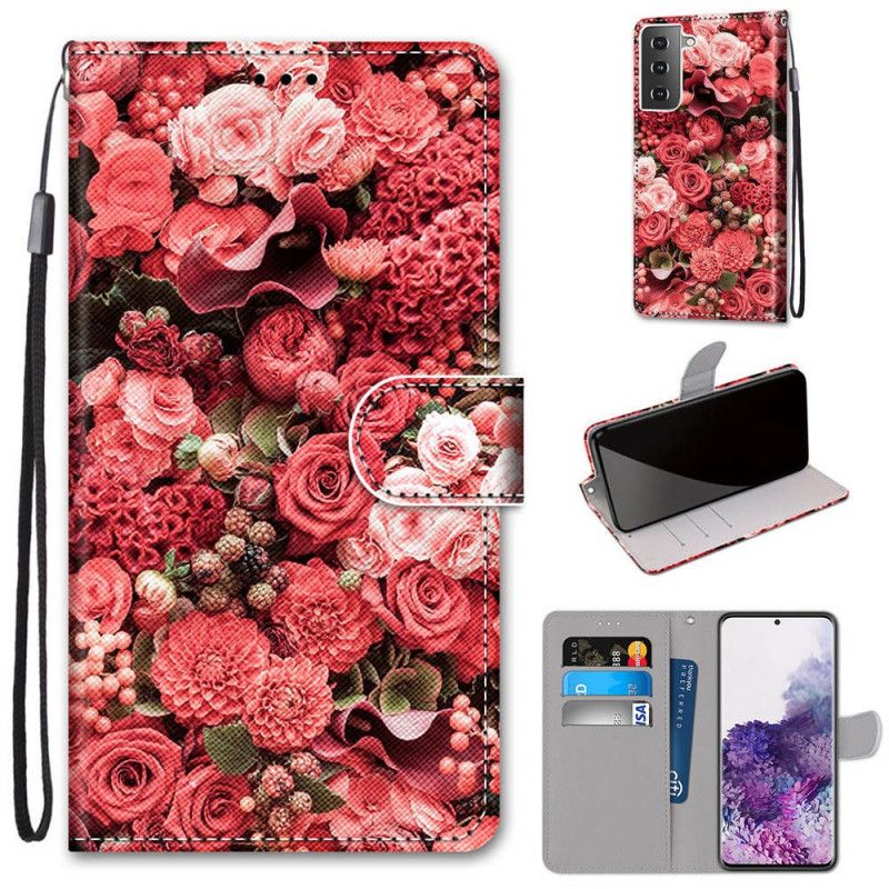 Lederhüllen Samsung Galaxy S21 Plus 5G Blumenromantik