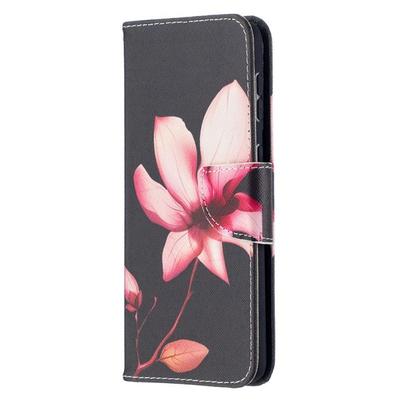 Lederhüllen Samsung Galaxy S21 Plus 5G Rosa Blume