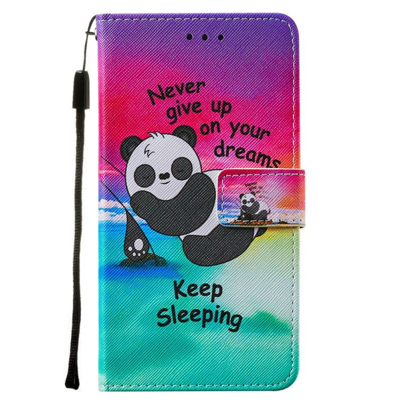 Lederhüllen Samsung Galaxy S21 Plus 5G Schlafender Panda