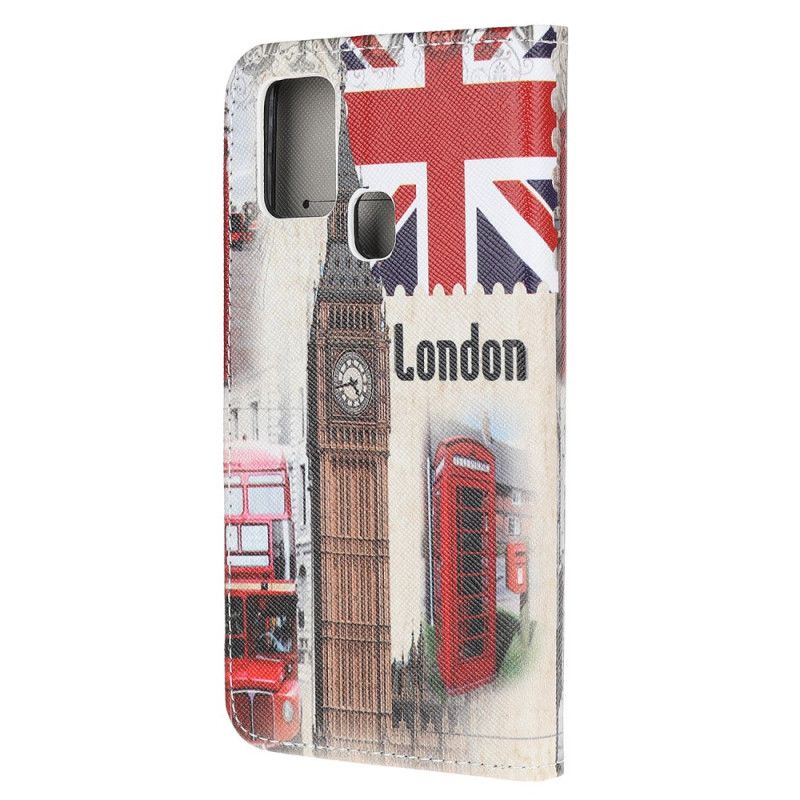 Lederhüllen Für Samsung Galaxy M21 Londoner Leben