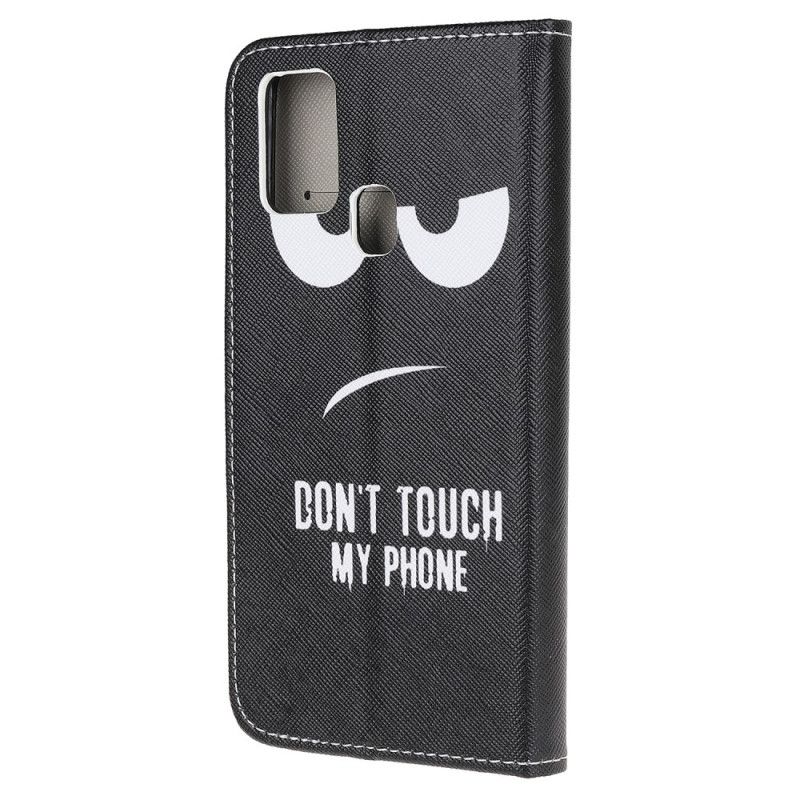 Lederhüllen Samsung Galaxy M21 Berühre Mein Telefon Nicht