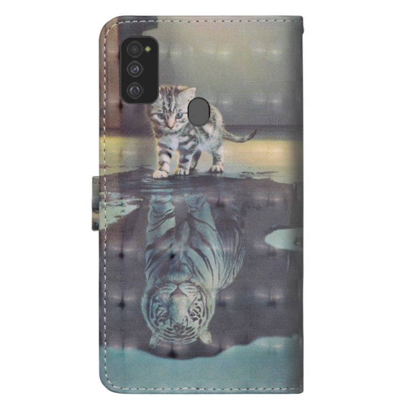 Lederhüllen Samsung Galaxy M21 Ernest Den Tiger