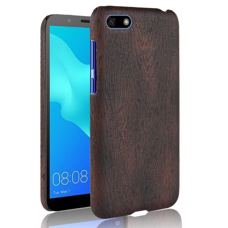 Hülle Für Huawei Y5 2018 Effekt Aus Gebürstetem Holz