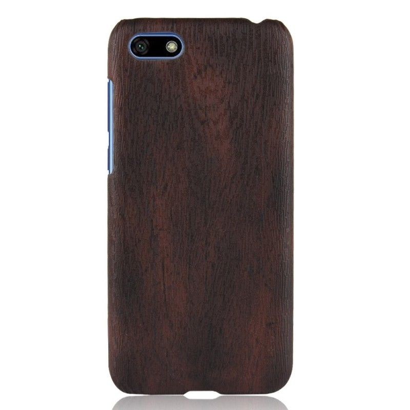 Hülle Für Huawei Y5 2018 Effekt Aus Gebürstetem Holz