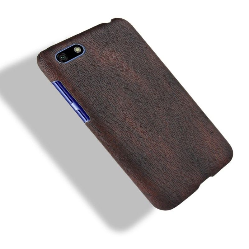 Hülle Für Huawei Y5 2018 Effekt Aus Gebürstetem Holz