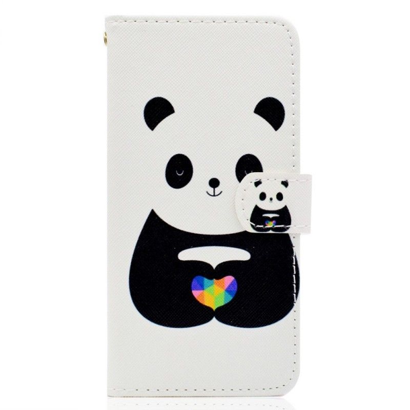 Lederhüllen Huawei Y5 2018 Panda Liebe