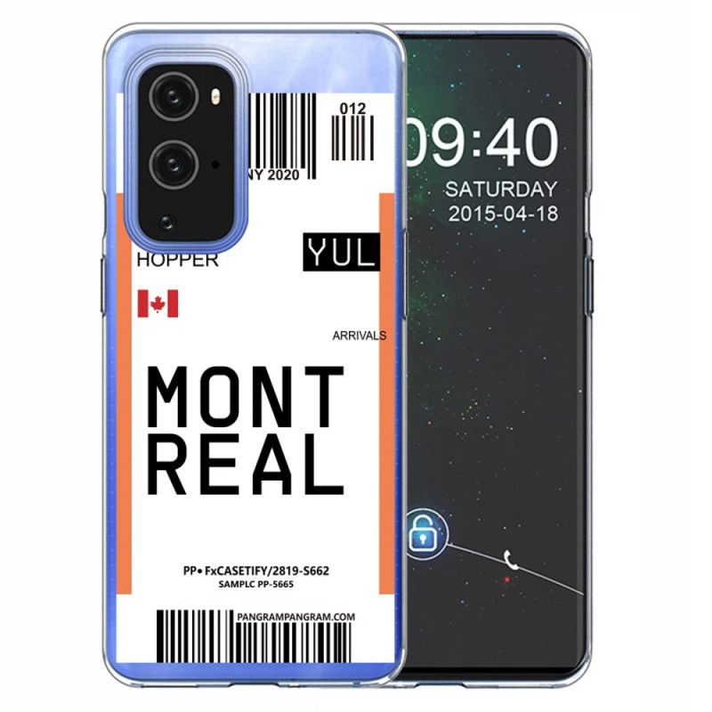Hülle OnePlus 9 Bordkarte Nach Montreal