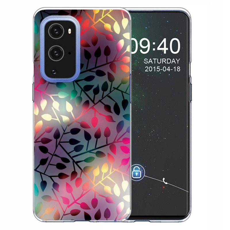 Hülle OnePlus 9 Grün Blätter