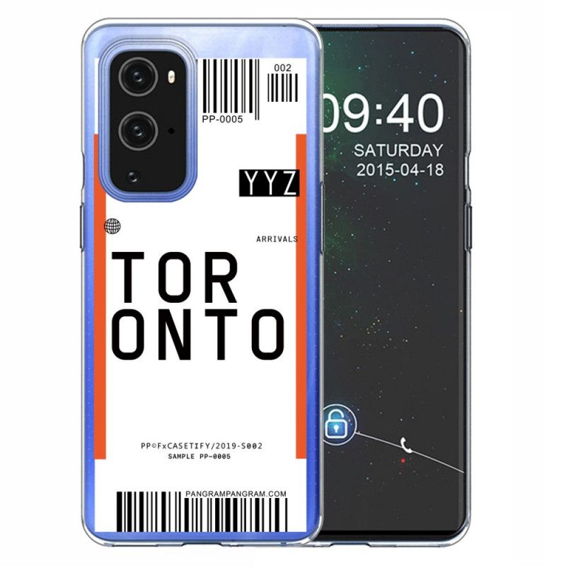 Hülle OnePlus 9 Handyhülle Bordkarte Nach Toronto