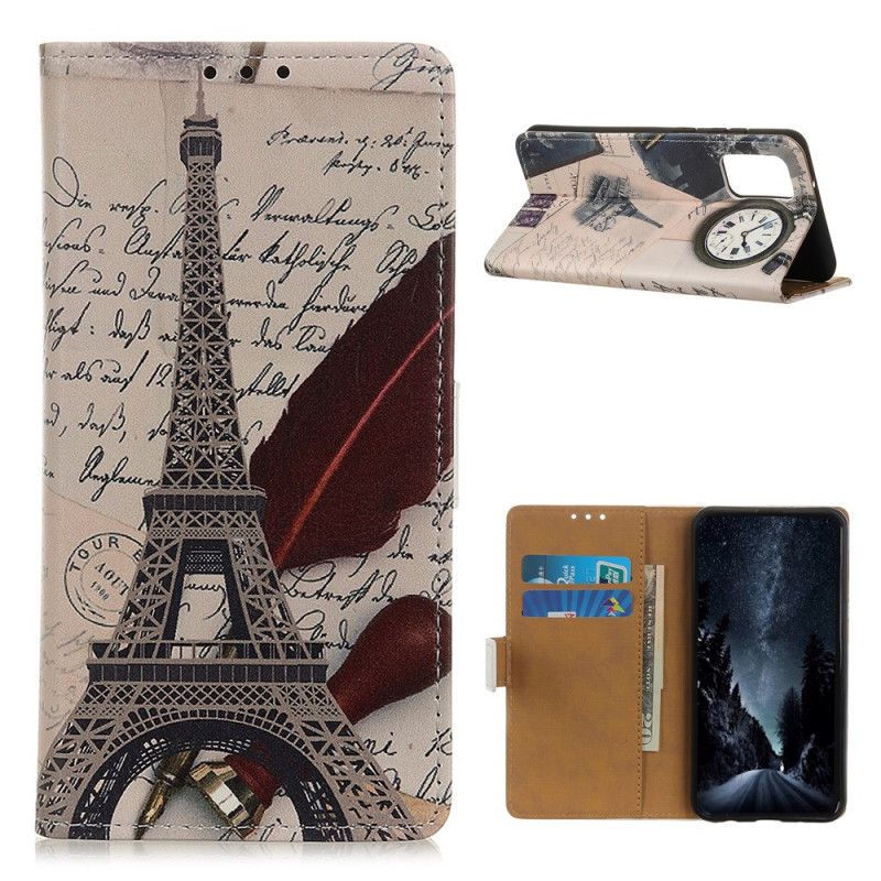 Lederhüllen OnePlus 9 Eiffelturm Des Dichters