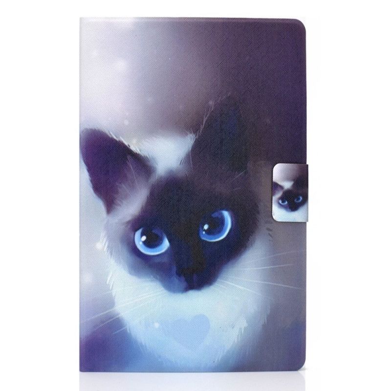 Lederhüllen Für Huawei MatePad T 8 Katze Mit Blauen Augen