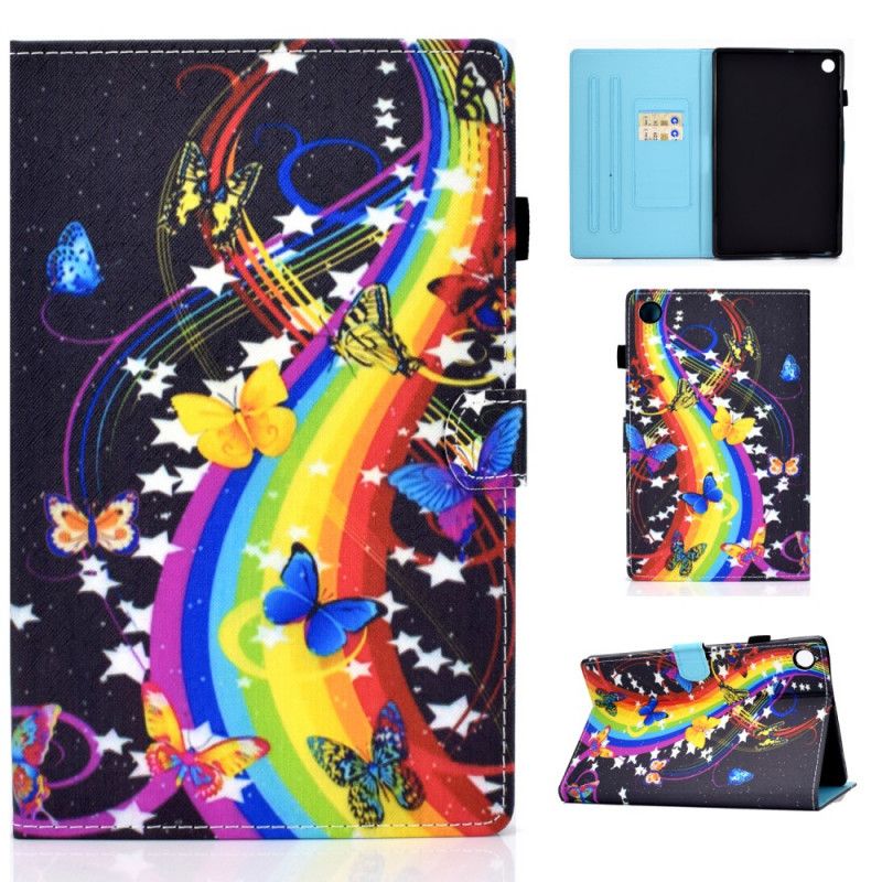 Lederhüllen Für Huawei MatePad T 8 Regenbogenschmetterlinge