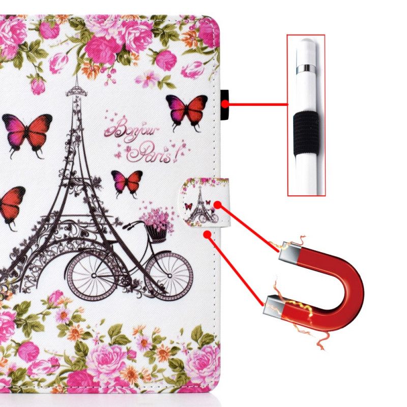 Lederhüllen Huawei MatePad T 8 Handyhülle Fahrrad-Eiffelturm