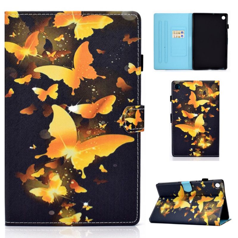 Lederhüllen Huawei MatePad T 8 Handyhülle Gelbe Schmetterlinge