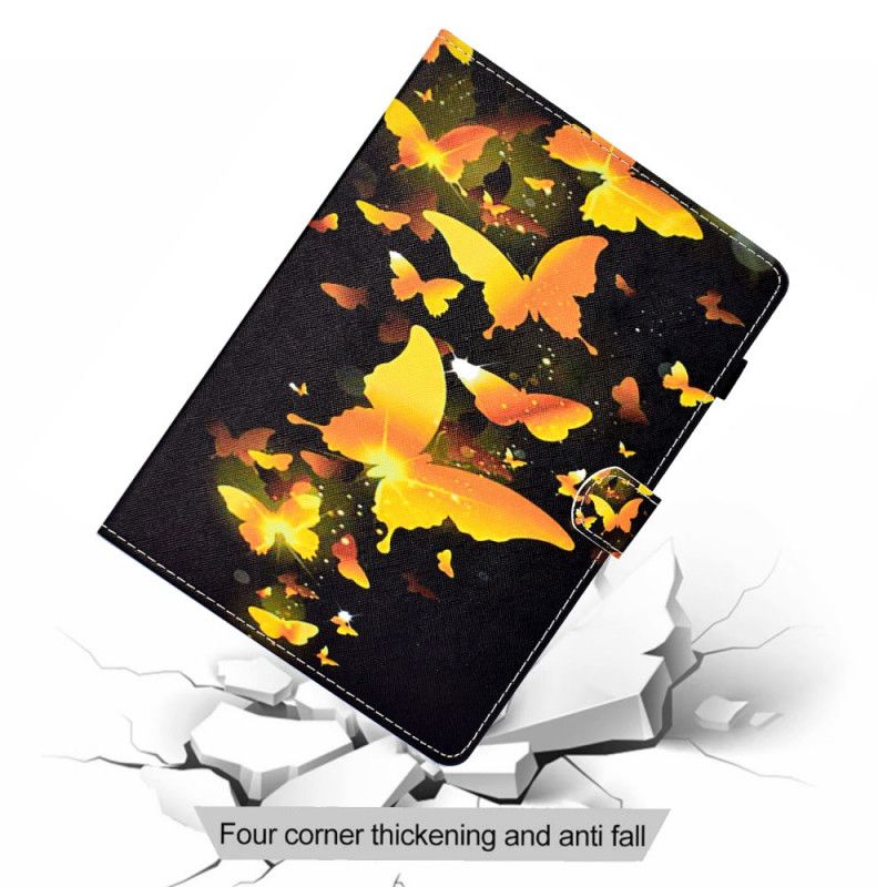 Lederhüllen Huawei MatePad T 8 Handyhülle Gelbe Schmetterlinge