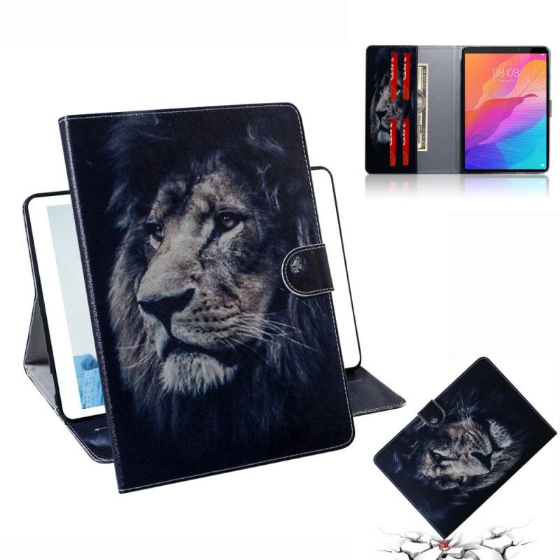 Lederhüllen Huawei MatePad T 8 Löwenkopf