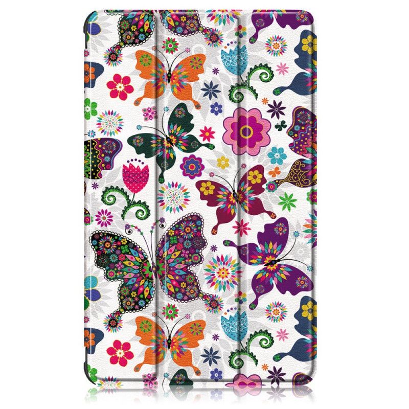 Smart Case Huawei MatePad T 8 Verstärkte Schmetterlinge Und Blumen