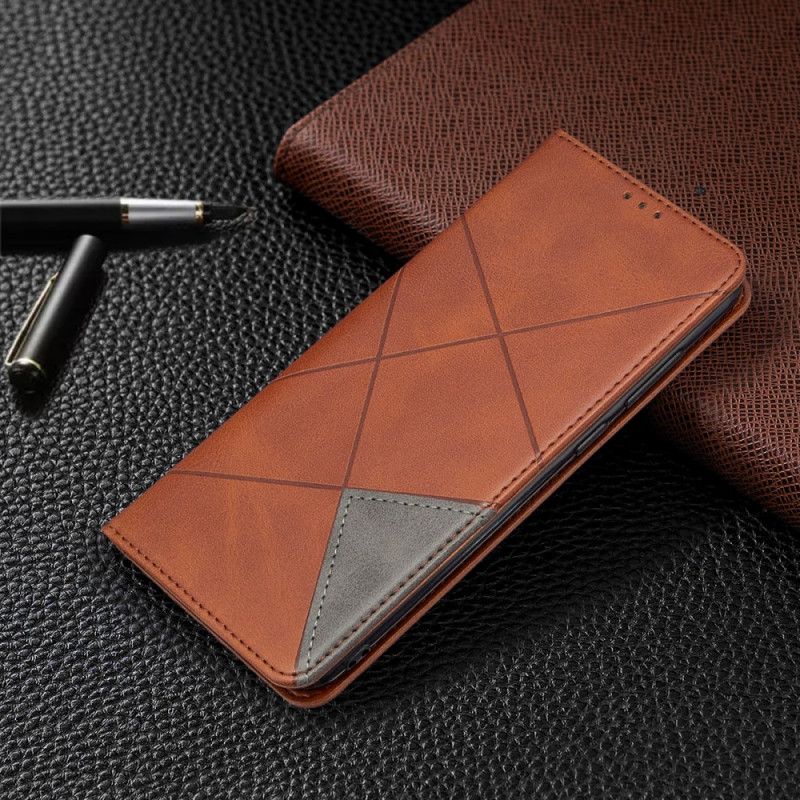 Flip Case Für Samsung Galaxy M11 Schwarz Künstlerstil