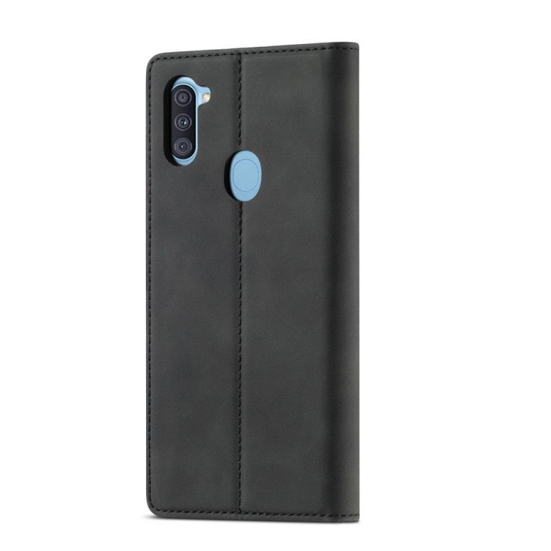 Flip Case Für Samsung Galaxy M11 Schwarz Lc.Imeeke Ledereffekt