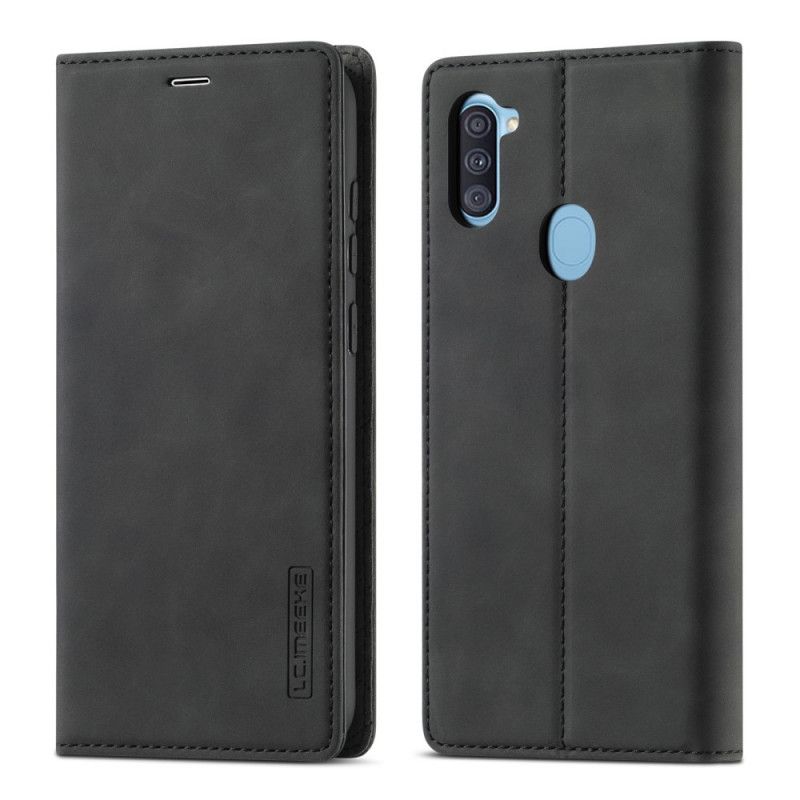 Flip Case Für Samsung Galaxy M11 Schwarz Lc.Imeeke Ledereffekt