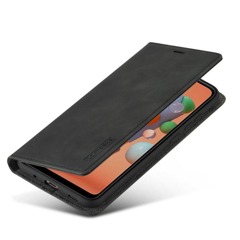 Flip Case Für Samsung Galaxy M11 Schwarz Lc.Imeeke Ledereffekt