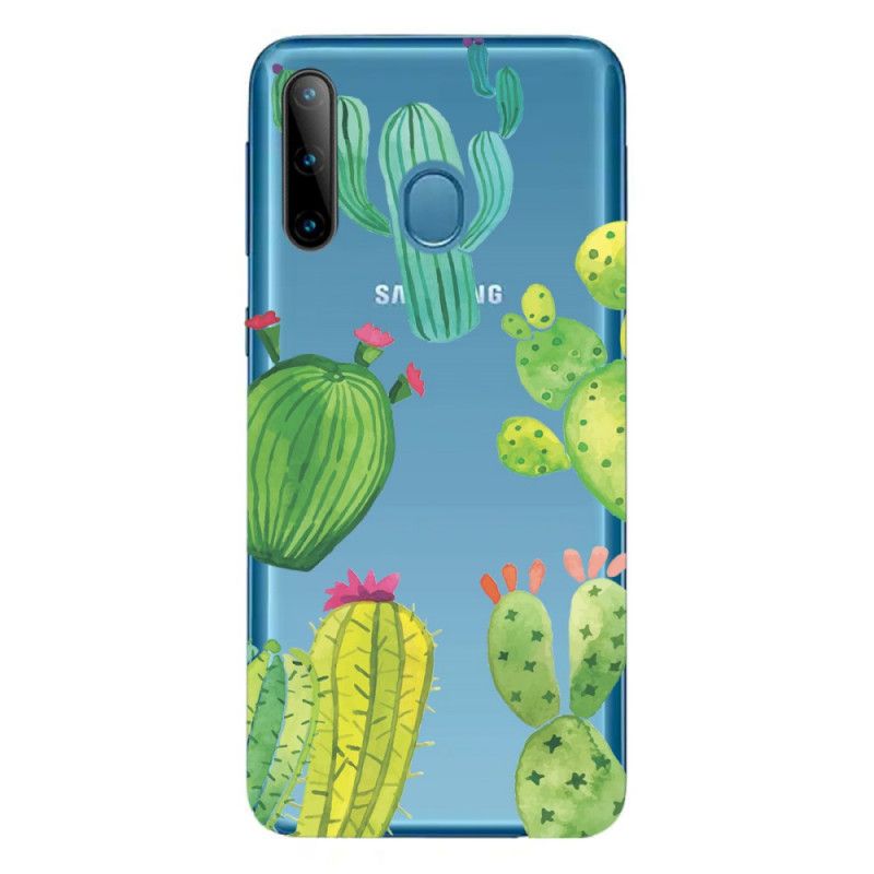 Hülle Für Samsung Galaxy M11 Aquarellkaktus