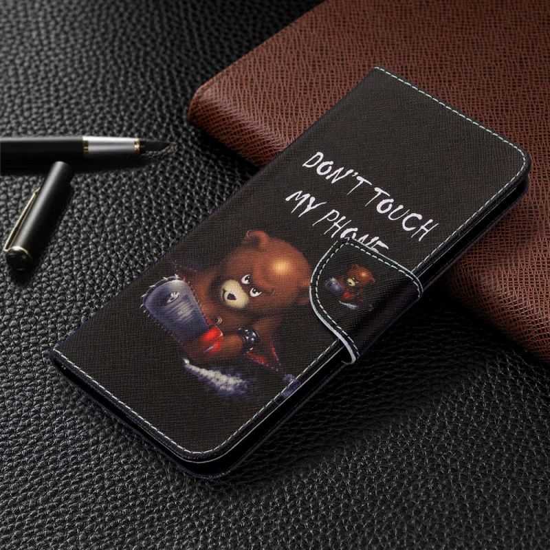 Lederhüllen Samsung Galaxy M11 Gefährlicher Bär