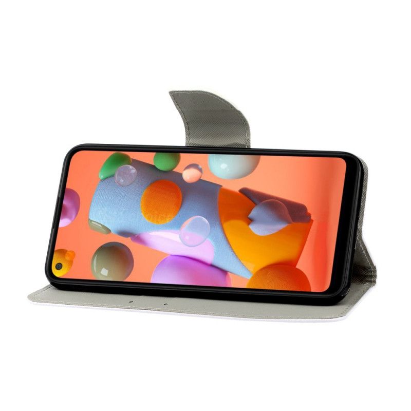 Lederhüllen Samsung Galaxy M11 Handyhülle Aquarell-Traumfänger