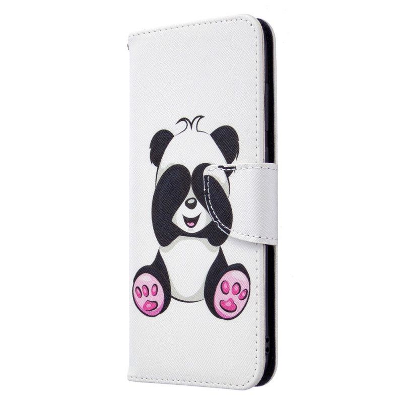 Lederhüllen Samsung Galaxy M11 Lustiger Panda