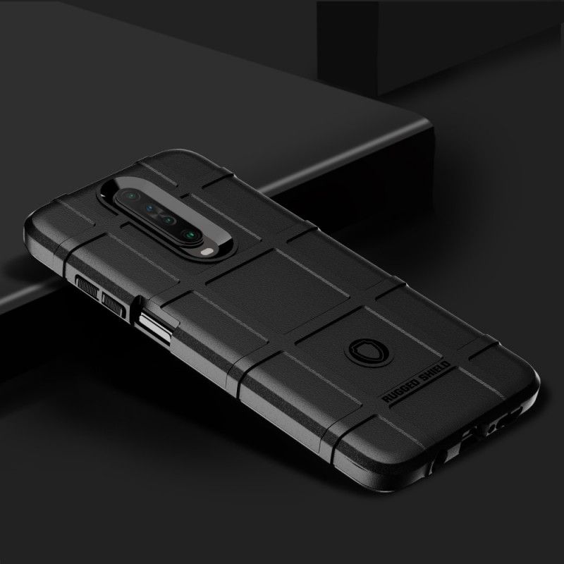 Hülle Für Xiaomi Redmi K30 Schwarz Robuster Schild