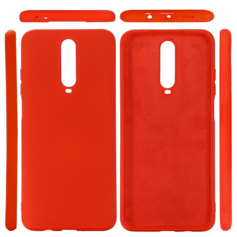 Hülle Für Xiaomi Redmi K30 Schwarz Silikonflüssigkeit