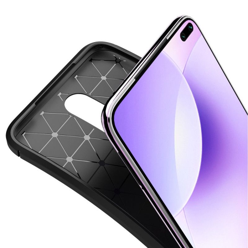 Hülle Xiaomi Redmi K30 Schwarz Flexible Kohlefaser