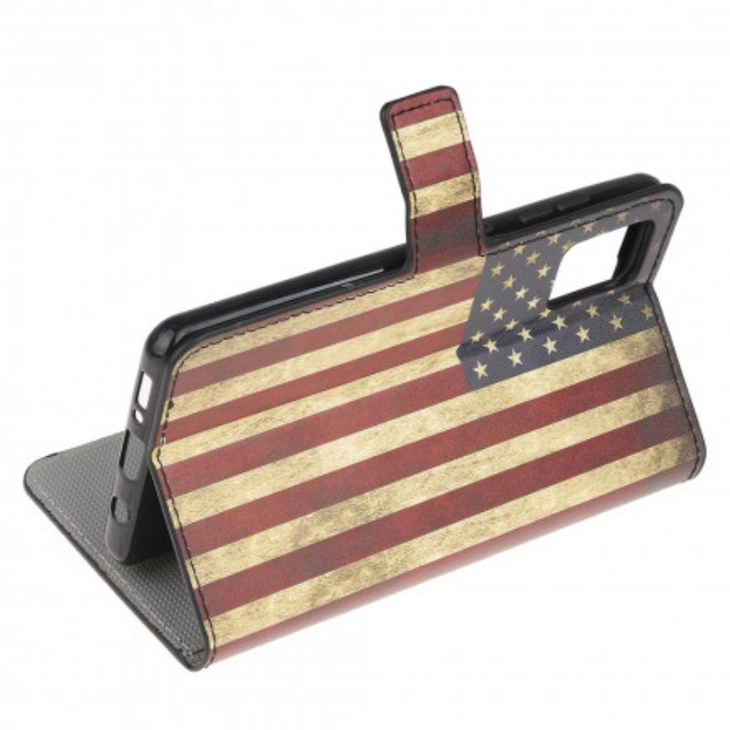 Flip Case Für Poco M5s Amerikanische Flagge