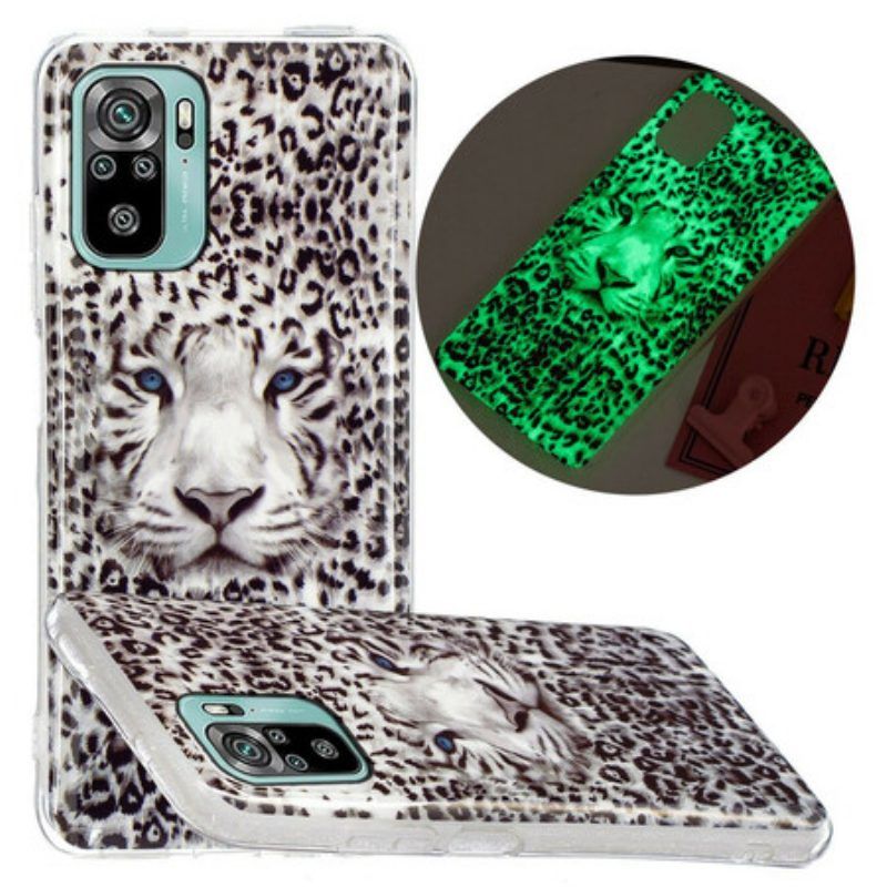 Handyhülle Für Poco M5s Leopard Fluoreszierend