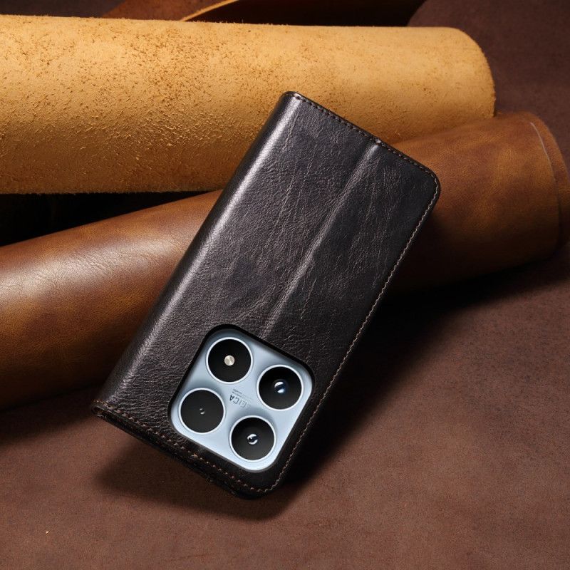 Flip Case Xiaomi 17 Handyhülle Gewachstes Kunstleder