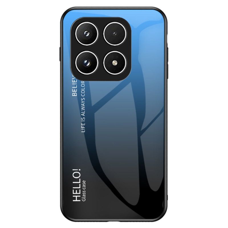 Hülle Für Xiaomi 17 Gehärtetes Glas Hello