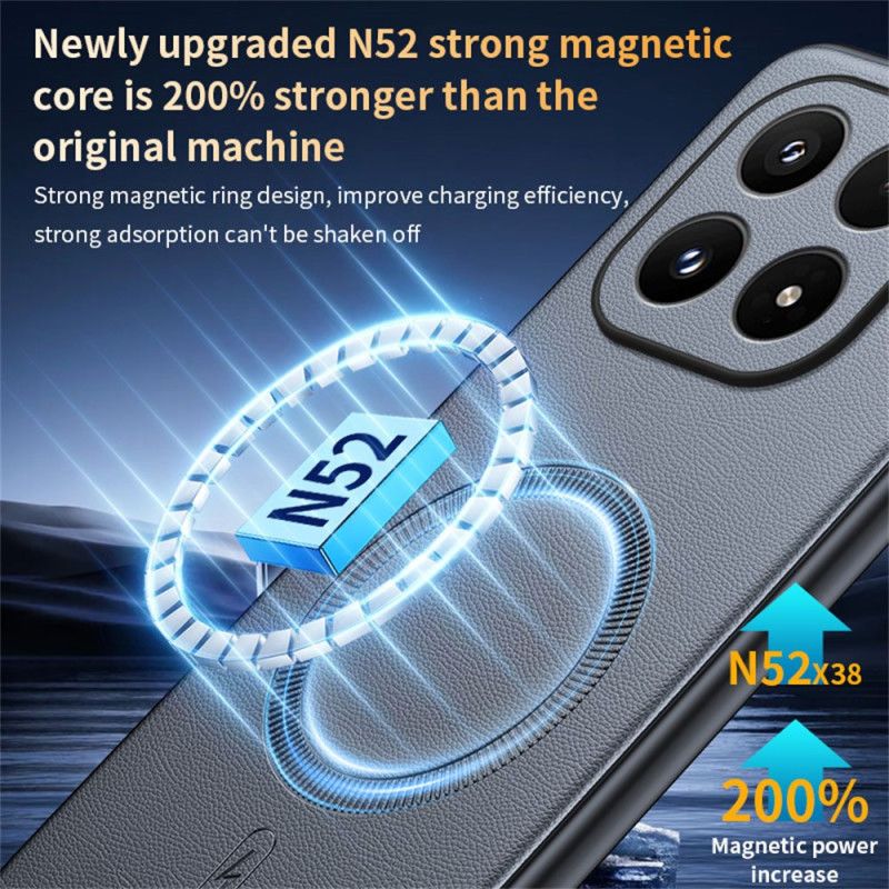 Hülle Für Xiaomi 17 Magsafe Lederoptik