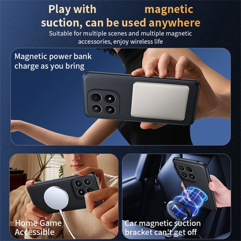 Hülle Für Xiaomi 17 Magsafe Lederoptik